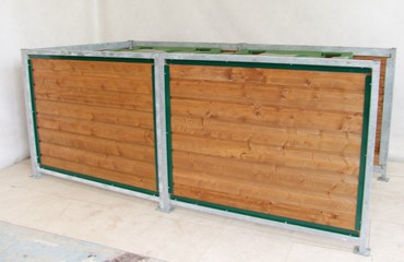 Cache-conteneur métal/bois Artouste  1